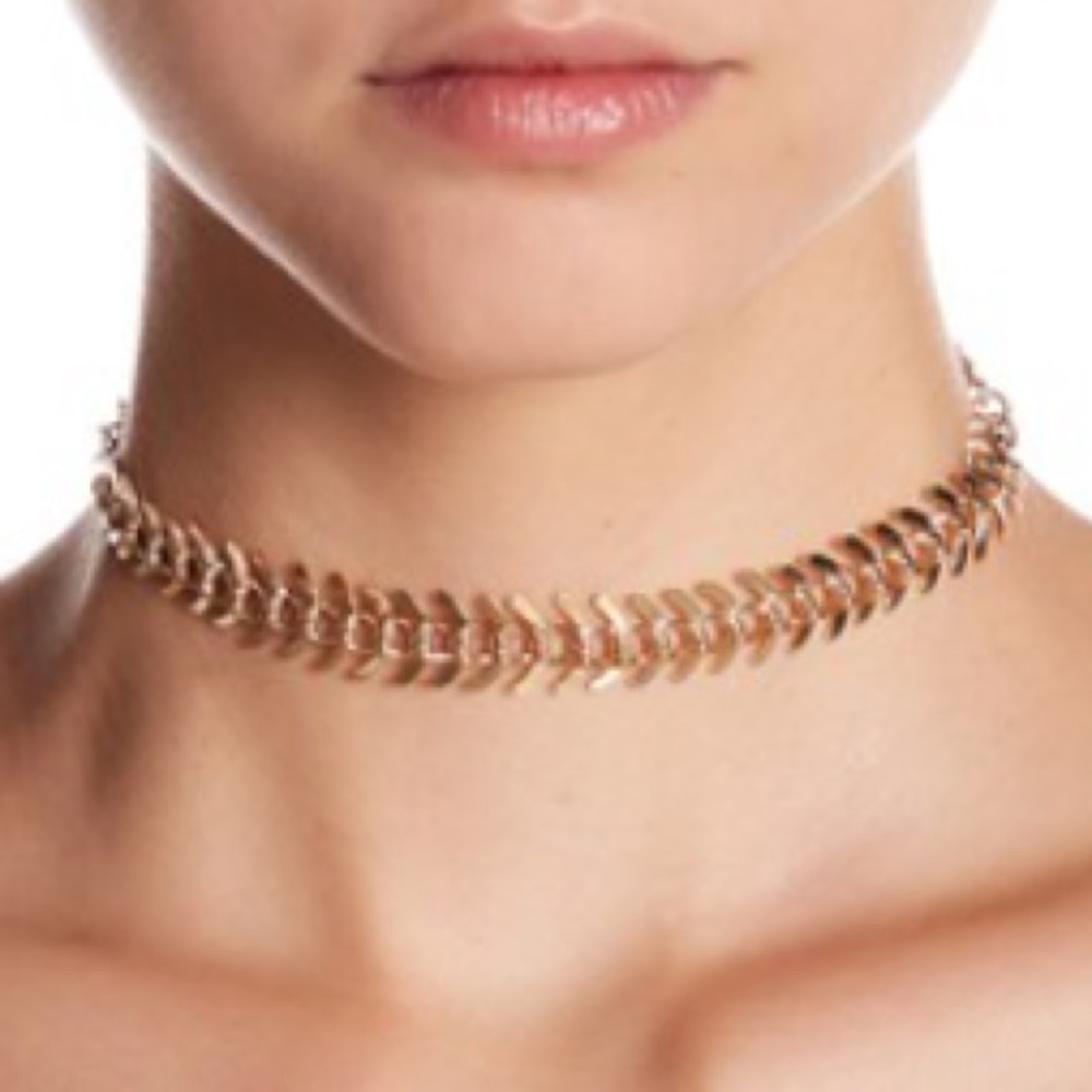 ⚡️SALE⚡️🆕NEW Gold Fish Spine Chain CHOKER